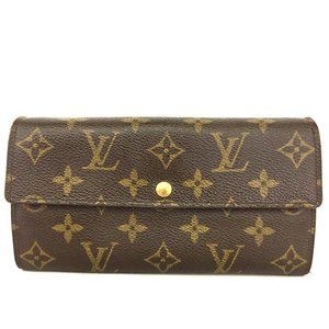 Louis Vuitton Monogram Portefeiulle Sarah Long Bifold Wallet